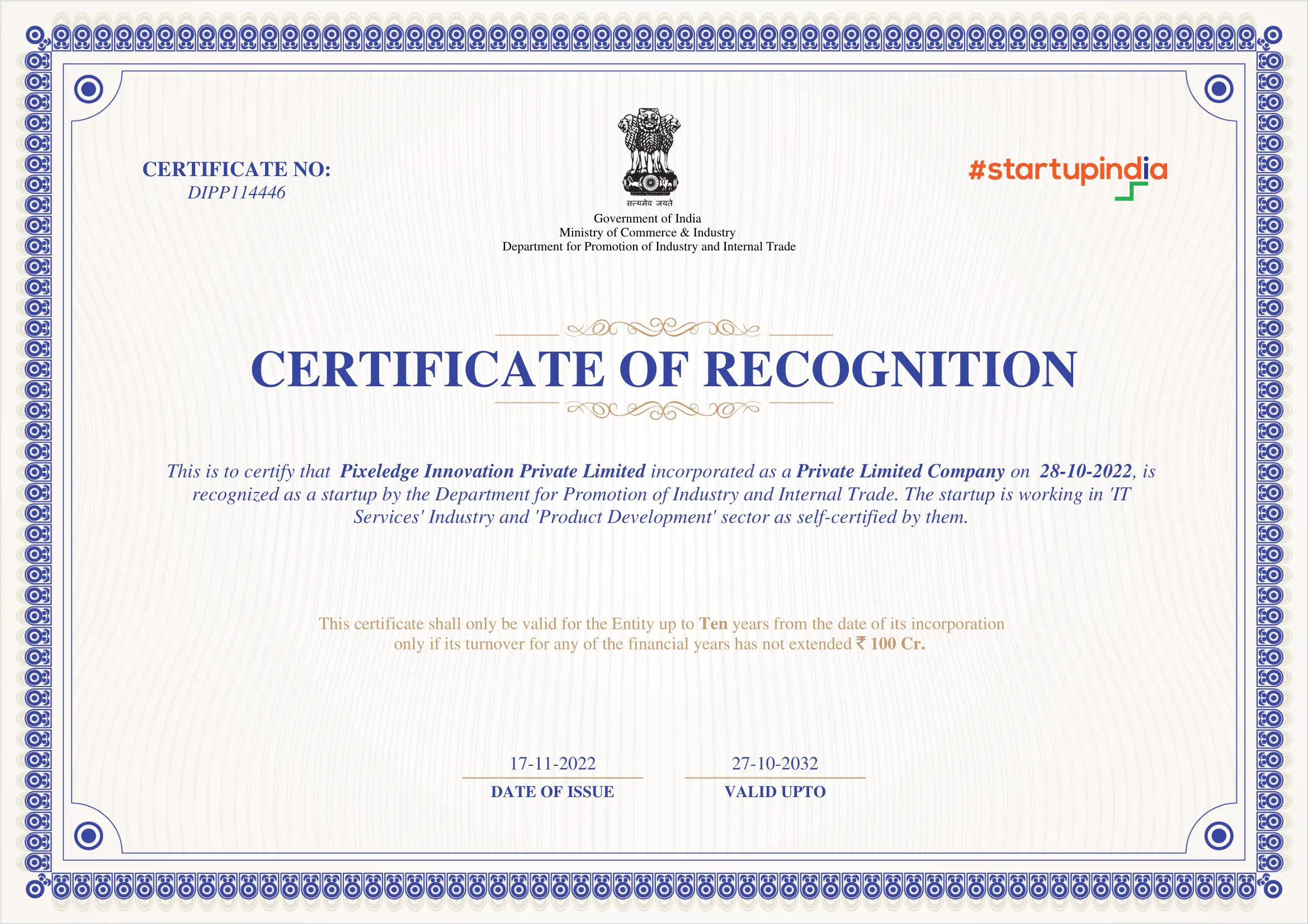 DIPP RECOGNITION